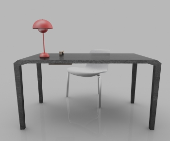 Modern Computer Desk And Chair-ID:431318049