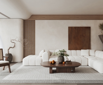 Wabi-sabi Style A Living Room-ID:332506909