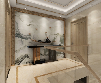 New Chinese Style Stairwell-ID:959331991