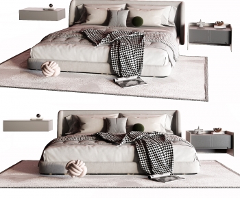 Modern Double Bed-ID:868946086