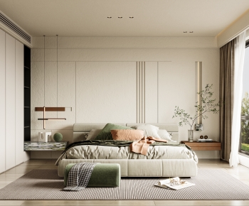 Wabi-sabi Style Bedroom-ID:620815042