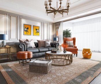 American Style A Living Room-ID:236599432