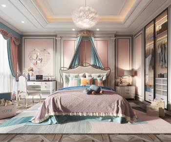 French Style Girl's Room Daughter's Room-ID:681577923