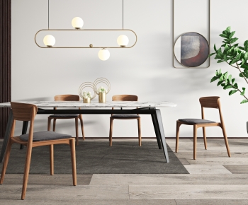 Nordic Style Dining Table And Chairs-ID:519728904