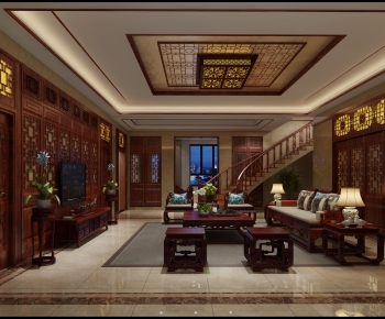 Chinese Style A Living Room-ID:730021006