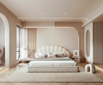 Wabi-sabi Style Bedroom-ID:424751048