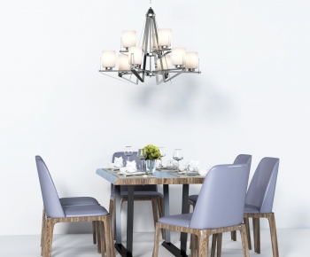 Modern Dining Table And Chairs-ID:477205044