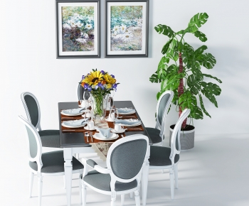 Simple European Style Dining Room-ID:674395088