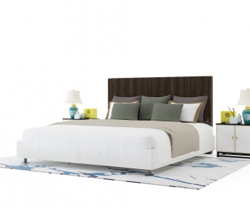 New Chinese Style Double Bed-ID:857562077
