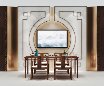 New Chinese Style Tea Tables And Chairs-ID:259839064