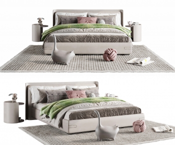 Modern Double Bed-ID:213746078