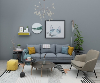 Nordic Style Sofa Combination-ID:435154919