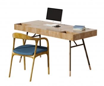 Nordic Style Computer Desk And Chair-ID:536901003