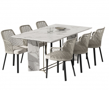 Modern Dining Table And Chairs-ID:446732041