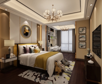 New Chinese Style Bedroom-ID:469053037