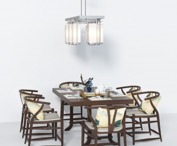 New Chinese Style Dining Room-ID:740804919