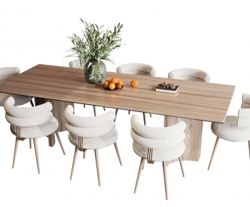 Modern Dining Table And Chairs-ID:741254096