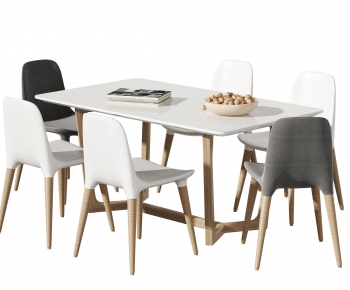 Nordic Style Dining Table And Chairs-ID:459713947