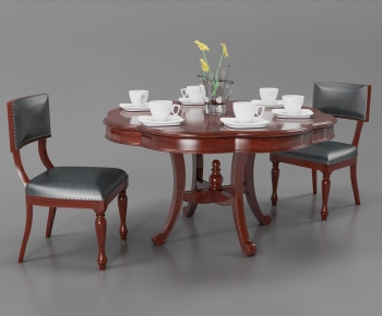 European Style Classical Style Dining Table And Chairs-ID:689291003