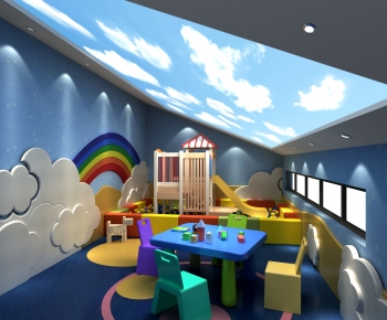Modern Children's Room Activity Room-ID:993145948