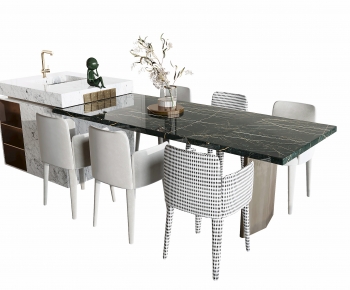 Modern Dining Table And Chairs-ID:585479021