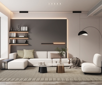 Modern A Living Room-ID:906585931