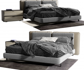 Modern Double Bed-ID:261995081