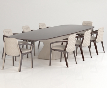 Simple European Style Dining Table And Chairs-ID:847785956