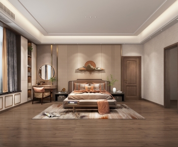 New Chinese Style Bedroom-ID:489579929