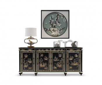 New Chinese Style Side Cabinet/Entrance Cabinet-ID:508414989