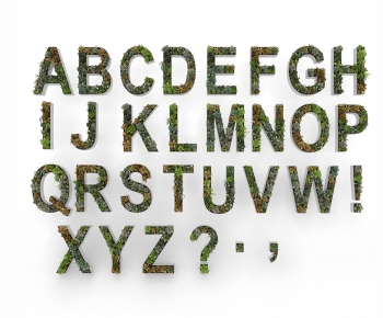 现代字母植物-ID:476165061