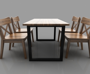 Modern Dining Table And Chairs-ID:321062095