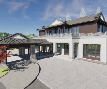 Chinese Style Villa Appearance-ID:119033101