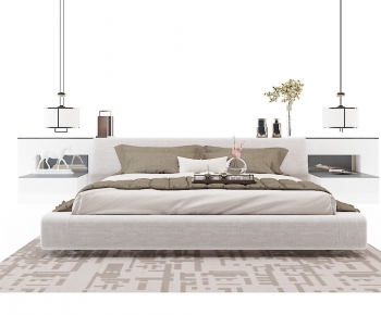 Modern Double Bed-ID:100119136