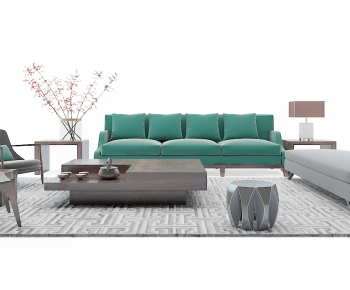 New Chinese Style Sofa Combination-ID:959566121