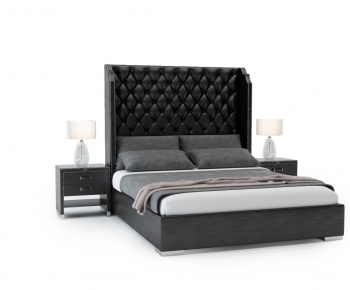 Modern Double Bed-ID:438647994