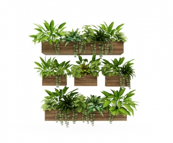 Modern Potted Green Plant-ID:699975012