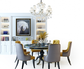 American Style Dining Table And Chairs-ID:719399534