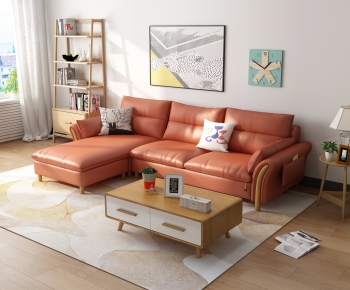 Nordic Style Corner Sofa-ID:527825121