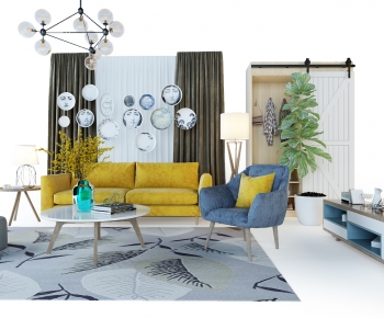 Nordic Style Sofa Combination-ID:360629638