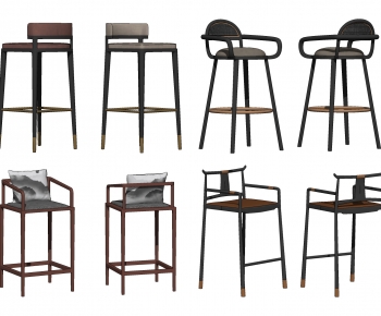 New Chinese Style Bar Chair-ID:148895984