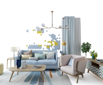 Nordic Style Sofa Combination-ID:743206029