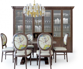 American Style Dining Table And Chairs-ID:888016946