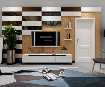 Nordic Style TV Wall-ID:609684946