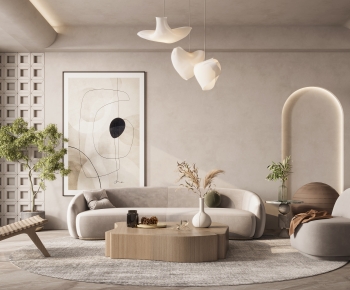 Wabi-sabi Style A Living Room-ID:236006027