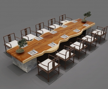 New Chinese Style Conference Table-ID:352224119