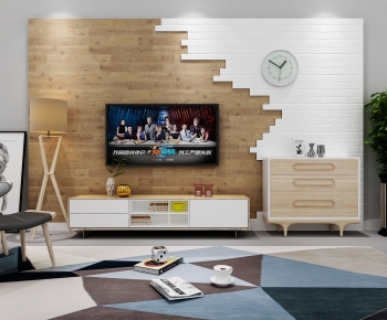 Nordic Style TV Wall-ID:960841893