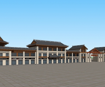 Chinese Style Building Appearance-ID:509283074