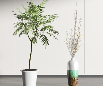 Modern Potted Green Plant-ID:719203003