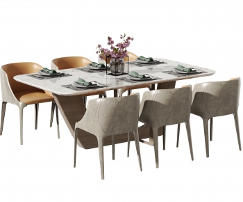 Modern Dining Table And Chairs-ID:118939996